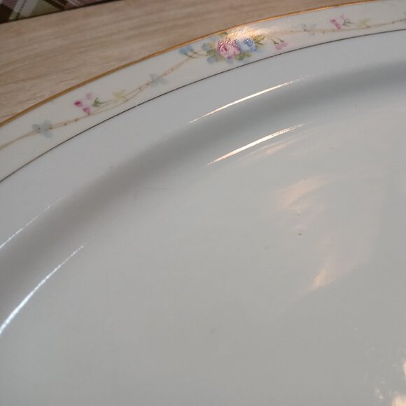 Vintage Anitque Noritake Marguerite Hand Painted Nippon Ceramic Oval Platter 11" - Picture 15 of 17